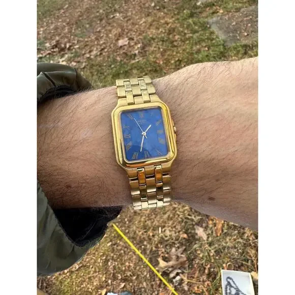 Seiko Tank Quartz - 7N01-5009 - Rare Blue Dial - Needs New Band and Battery - Picture 2 of 5